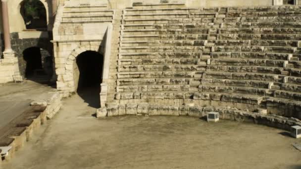 Theater at Beit She'an shot in Israel — Stock Video