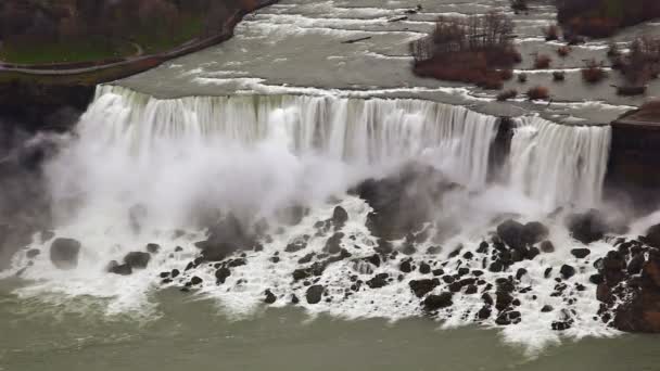 Američtí a bridal veil falls — Stock video