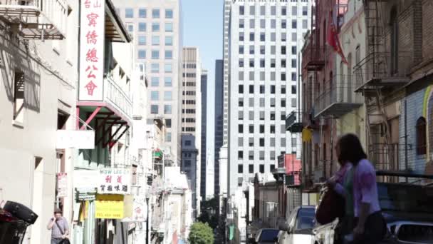 San Francisco의 차이나타운 거리 — 비디오