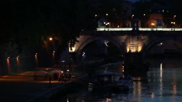 Bridge in front of San Pietro in Vatican City — Stock Video