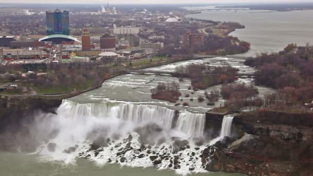 American Falls e Bridal Veil Falls — Vídeo de Stock