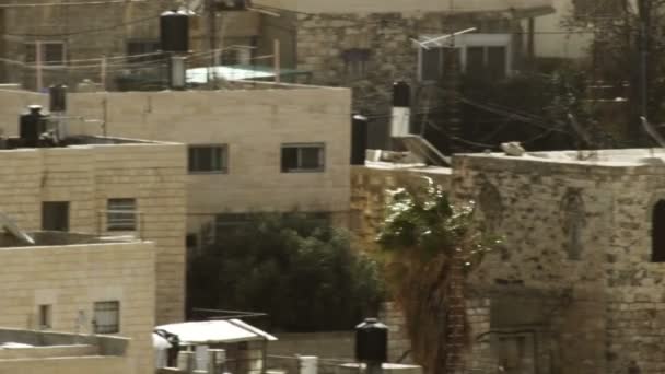 Residenzen in der Altstadt von jerusalem — Stockvideo