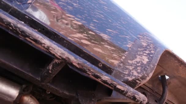 Broken jeep in Moab — Stock Video
