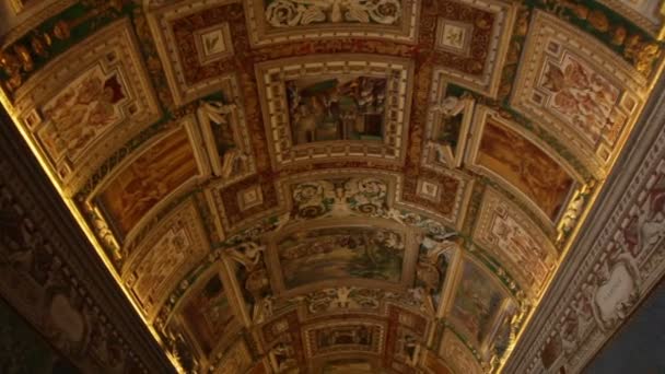 Gallery of Maps ceiling — Stock Footage Gallery of Maps ceiling Stock Footage