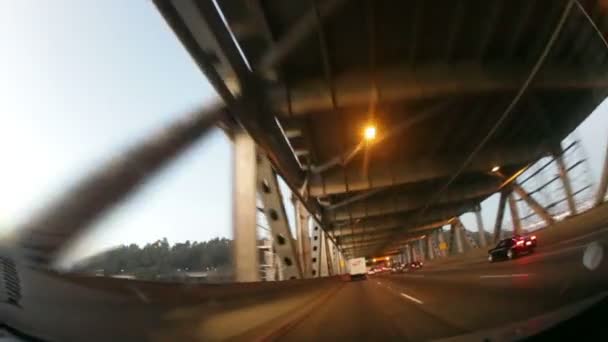 Водіння міст Бей — стокове відео