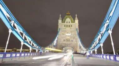 Tower Bridge Londra'hızlandırılmış
