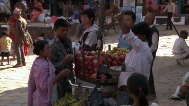 Nepal köy pazarında