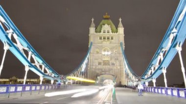 Tower Bridge Londra'hızlandırılmış