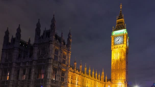 Big ben ile westminster — Stok video