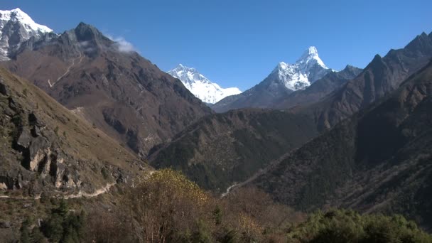 Ama 达布和洛子峰喜马拉雅山 — 图库视频影像