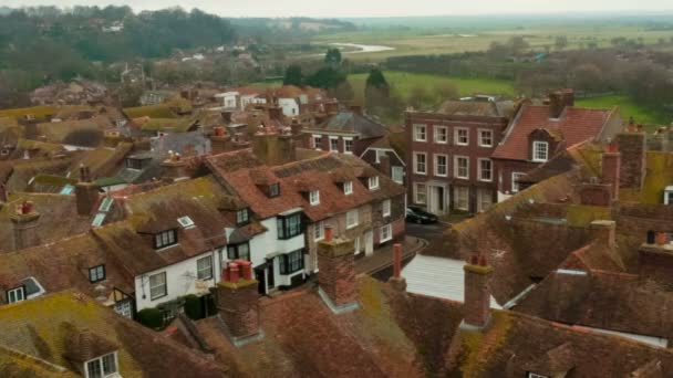 İngiltere'de çavdar çatılarına hızlandırılmış — Stok video