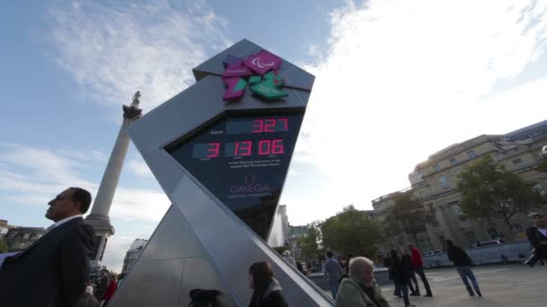Orologio Conto alla rovescia Olimpico di Londra — Video Stock