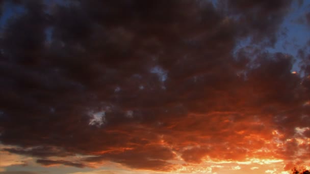 Nubes de colores en el norte de Utah . — Vídeo de stock