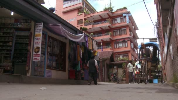 Nepal mercado durante el día — Vídeos de Stock