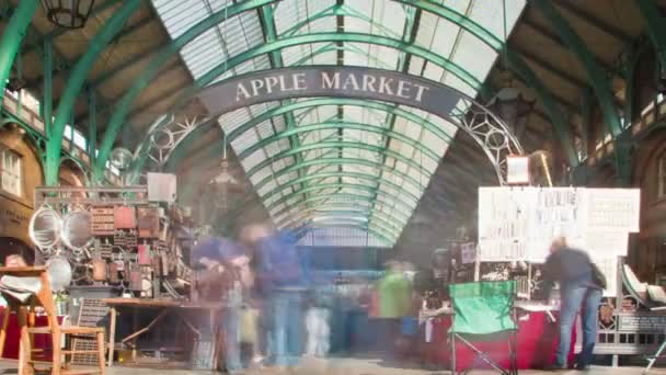 Covent Garden v Londýně time-lapse — Stock video
