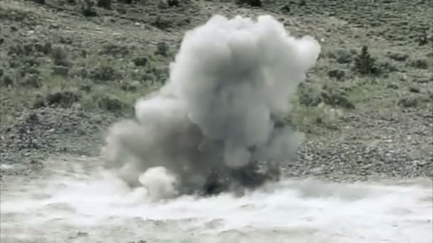Mohutná exploze; velké shockwave — Stock video