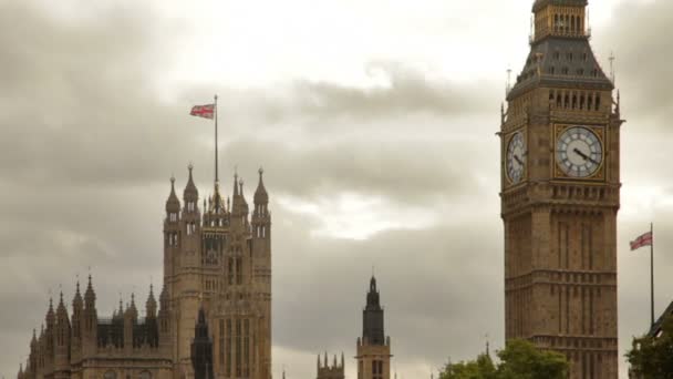 Big Ben e Westminster Abbey — Video Stock