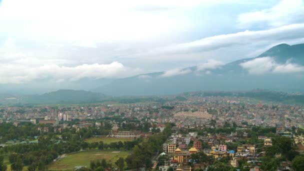 네팔, 카트만두에서에서 도시 풍경 — 비디오