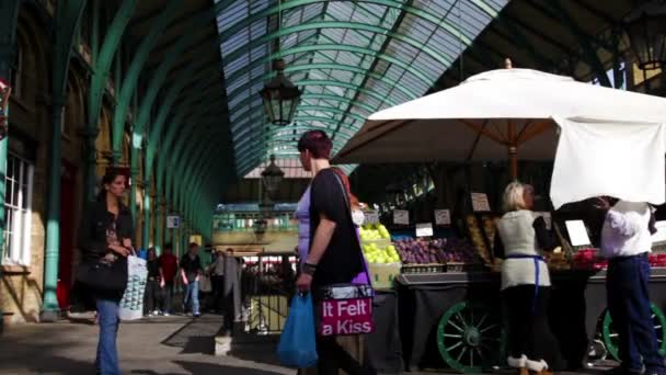 Mercado de Covent Garden — Vídeo de stock