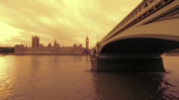 Big Ben e Westminster Abbey — Video Stock