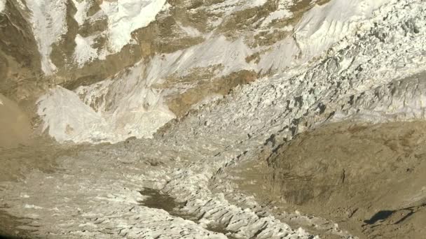 Geleira na base do Monte Everest . — Vídeo de Stock