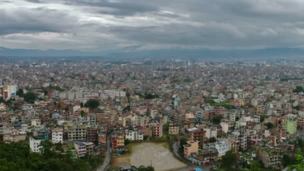 Городской пейзаж Катманду в Непале — стоковое видео