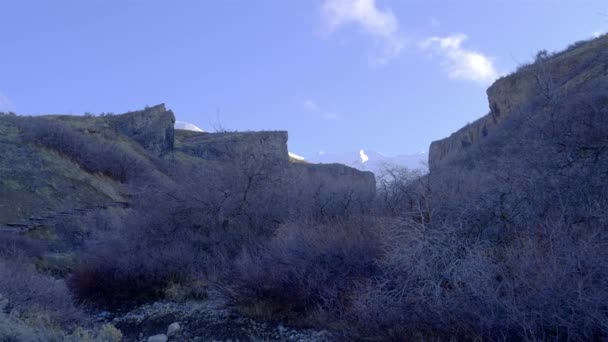 冬のティンパノゴス山. — ストック動画