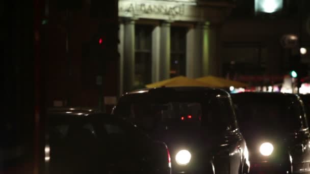 Geschäftige straße in london — Stockvideo