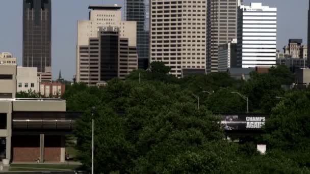 Skyscrapers in Indianapolis, Indiana. — Stock Video