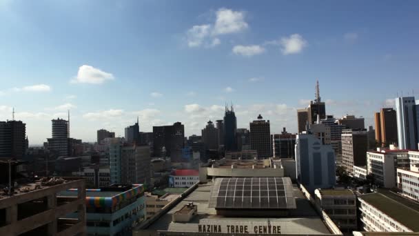 Panoramautsikt över metropolitan Nairobi — Stockvideo