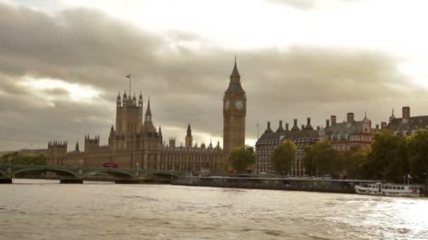 Big Ben e Westminster Abbey — Video Stock