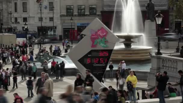 Reloj de cuenta regresiva olímpico de Londres — Vídeos de Stock