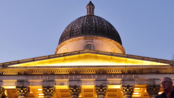 Time-lapse della National Gallery di Londra — Video Stock