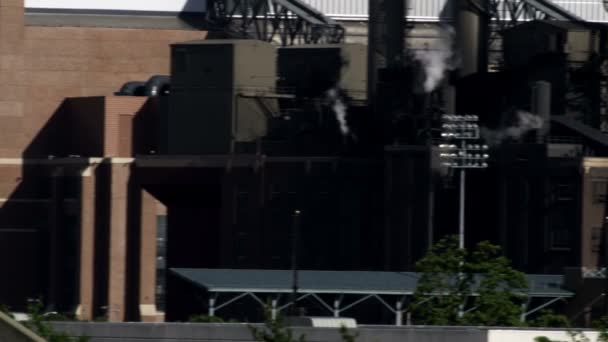 Панорама стадиона Лукас Ойл в Индианаполисе, Индиана . — стоковое видео