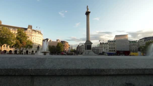 Londra 'daki Trafalgar Meydanı — Stok video