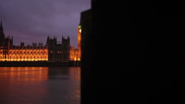 Big ben ile westminster — Stok video