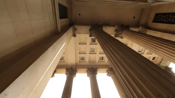 Pilares de la National Gallery en Londres — Vídeos de Stock