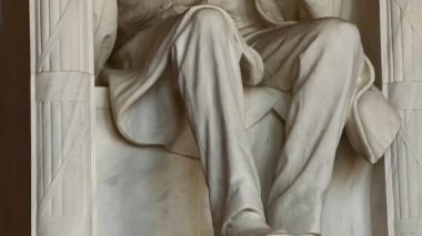  Abraham Lincoln heykel içinde Lincoln Anıtı, Washington Dc