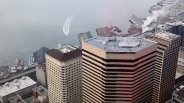 Seattle'dan yüksek bakış.