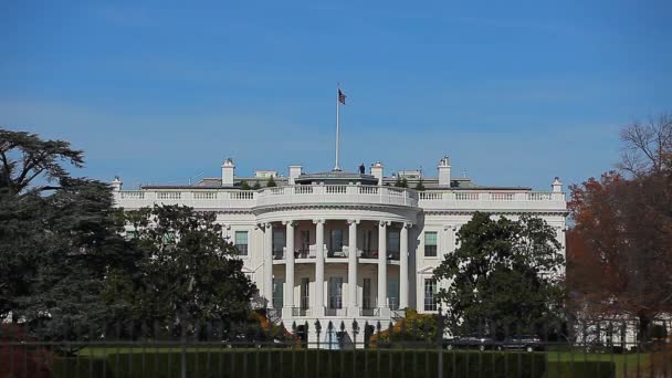 Washington 'daki Beyaz Saray — Stok video