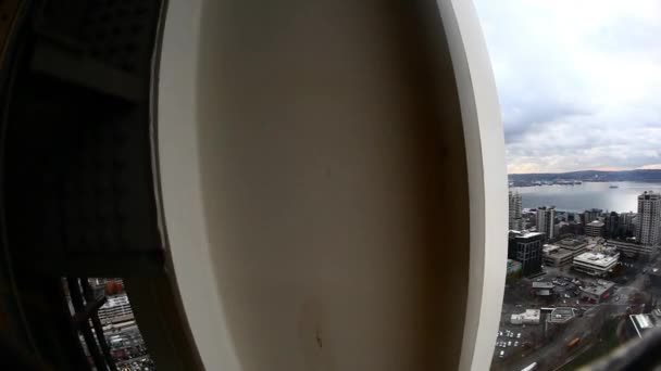 Winda na Space Needle. — Wideo stockowe