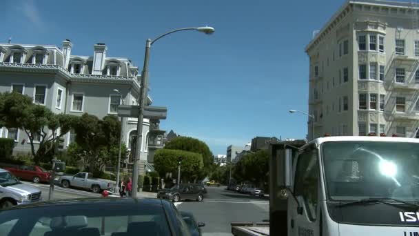 Intersection sur Fulton Street à San Francisco — Video