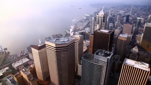 Seattle towards the Space Needle — Stock Video