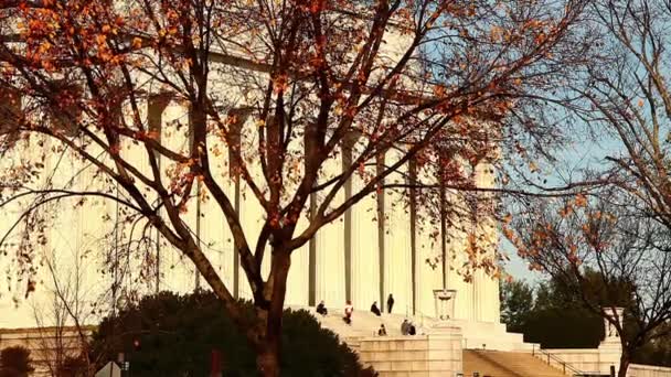 Lincoln Anıtı, Washington Dc atış statik — Stok video