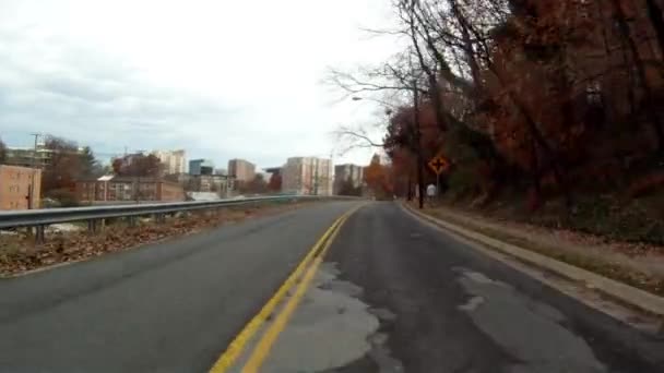 Conduciendo por una carretera en Washington — Vídeos de Stock