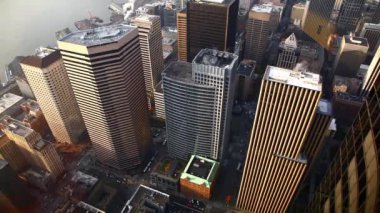 Seattle sokak bir binada yüksek up.