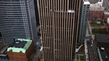 Seattle sokak bir binada yüksek up.