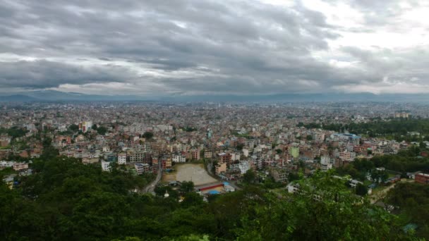 Stadtbild von Kathmandu in Nepal — Stockvideo