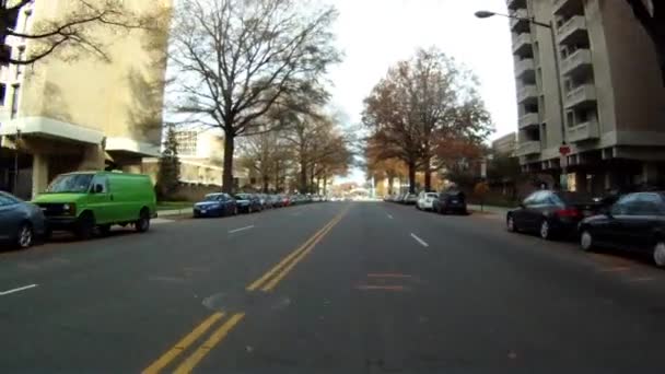 ワシントンの通りを運転 — ストック動画