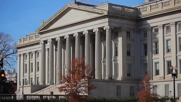 Amerikaanse Treasury Department in Washington DC — Stockvideo